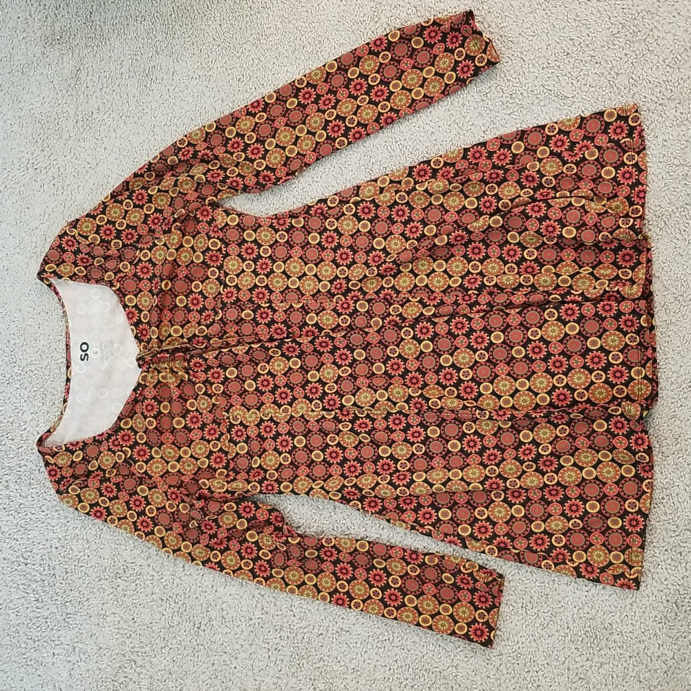 SO Vibrant Long Sleeve Boho Fall Casual Mini Dress